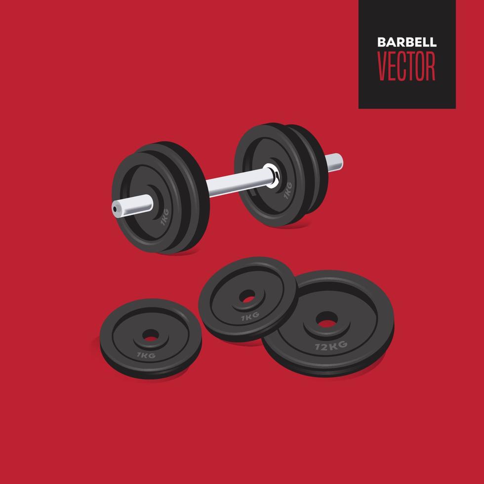 barbell pictogrammen ontwerpen vector