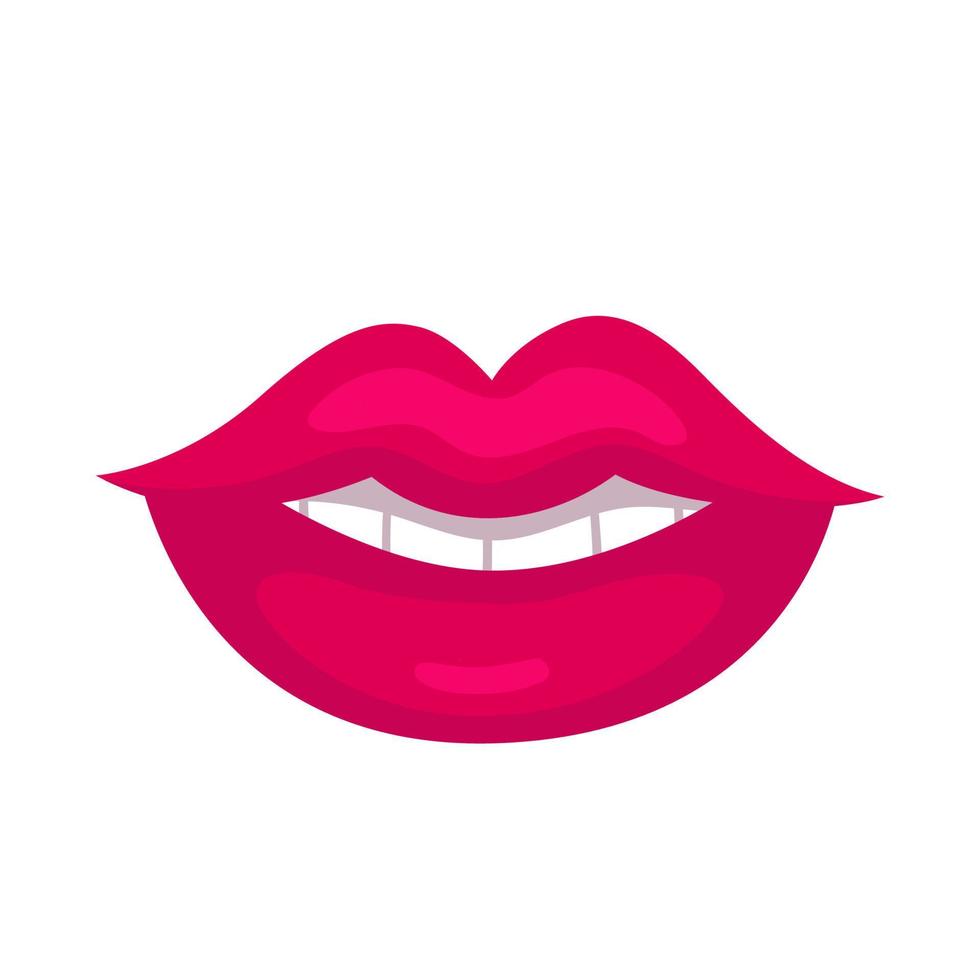 vrouwen sexy lippen. cosmetica, lippenstift, lip glans. vector icoon