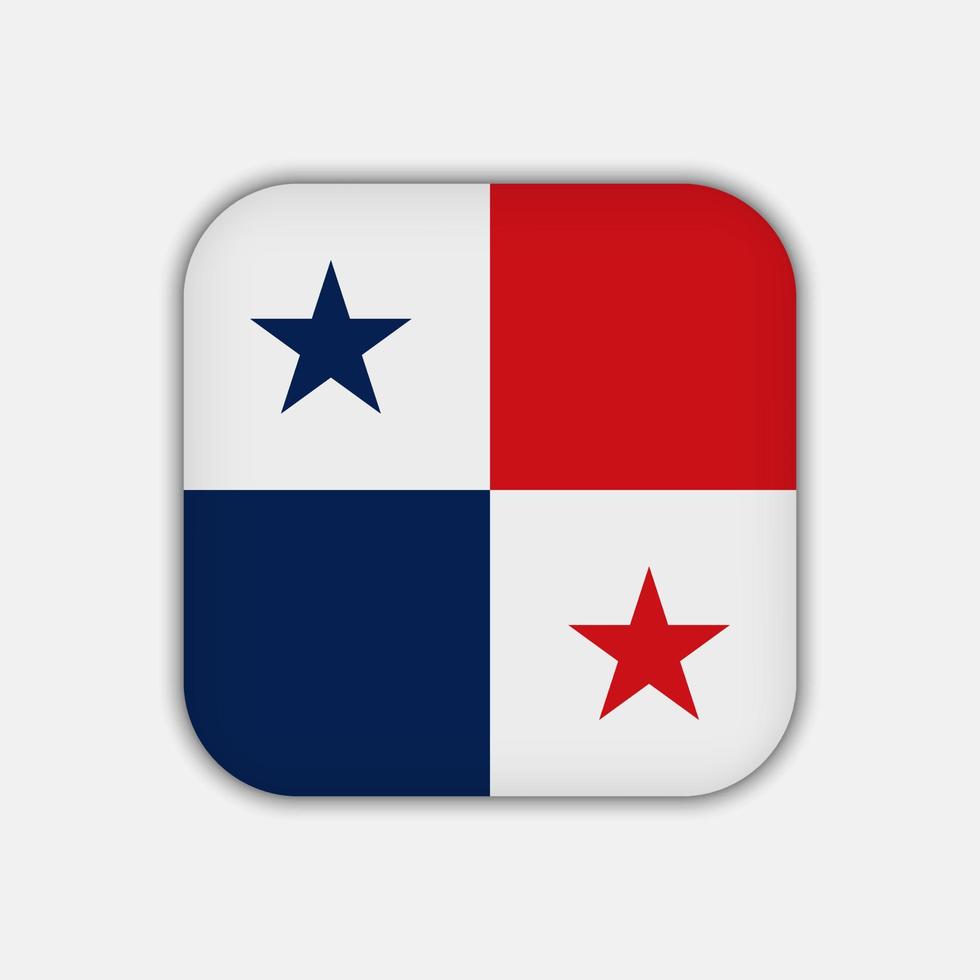 panama vlag, officiële kleuren. vectorillustratie. vector