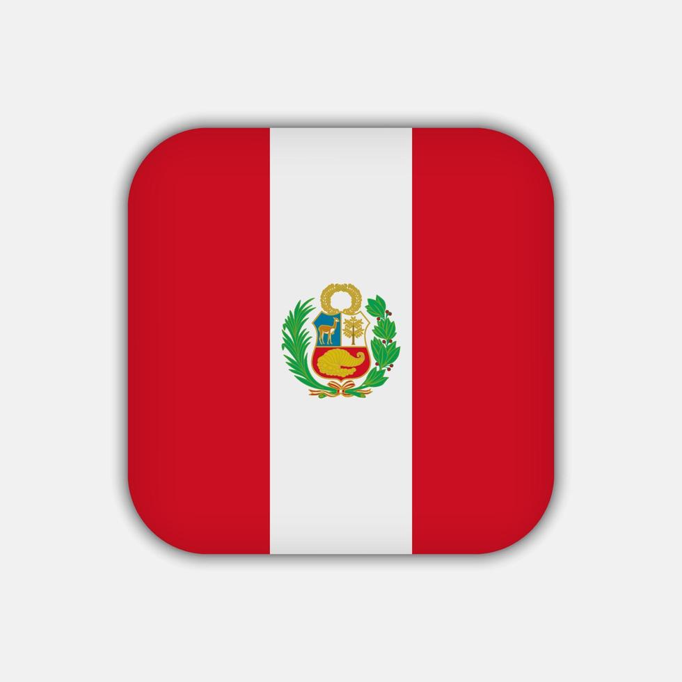 Peru vlag, officiële kleuren. vectorillustratie. vector