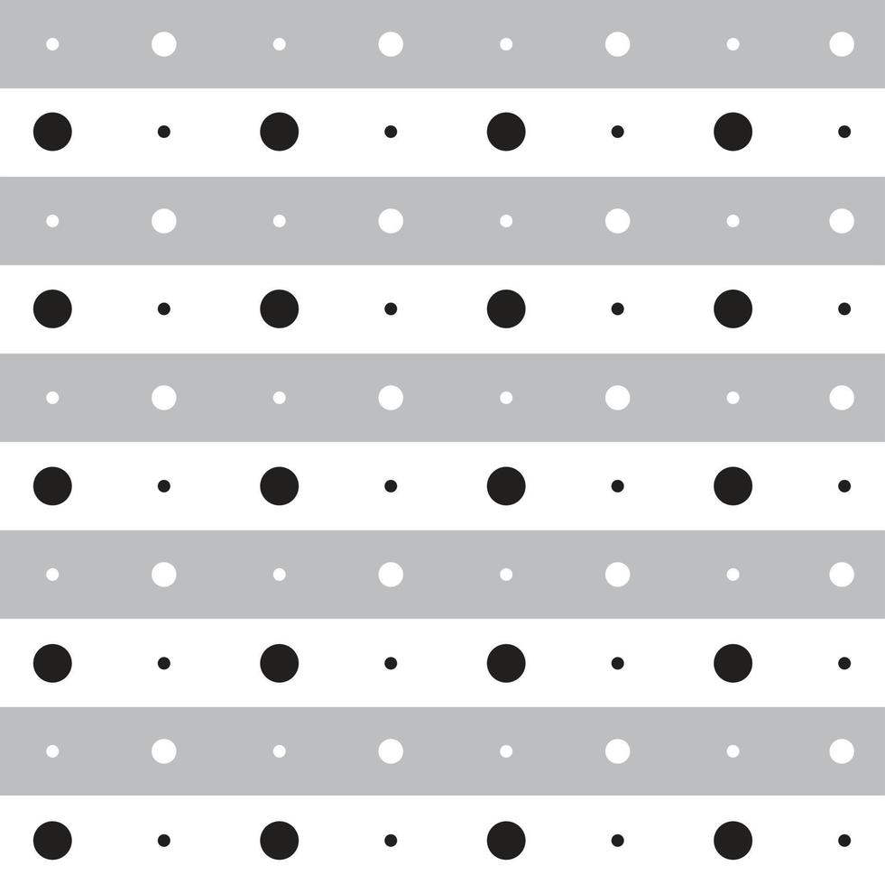 zwart wit grijs stip cirkel ronde horizontaal lijn streep punt scheutje lijn cirkel naadloos patroon vector illustratie tafelkleed, picknick mat inpakken papier, mat, kleding stof, textiel, sjaal
