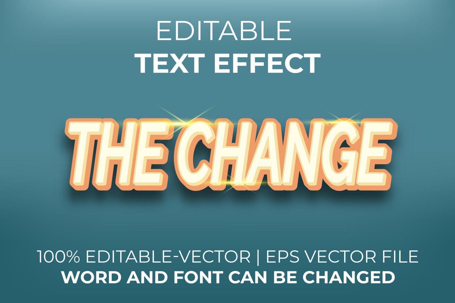 de verandering tekst effect, gemakkelijk naar Bewerk vector