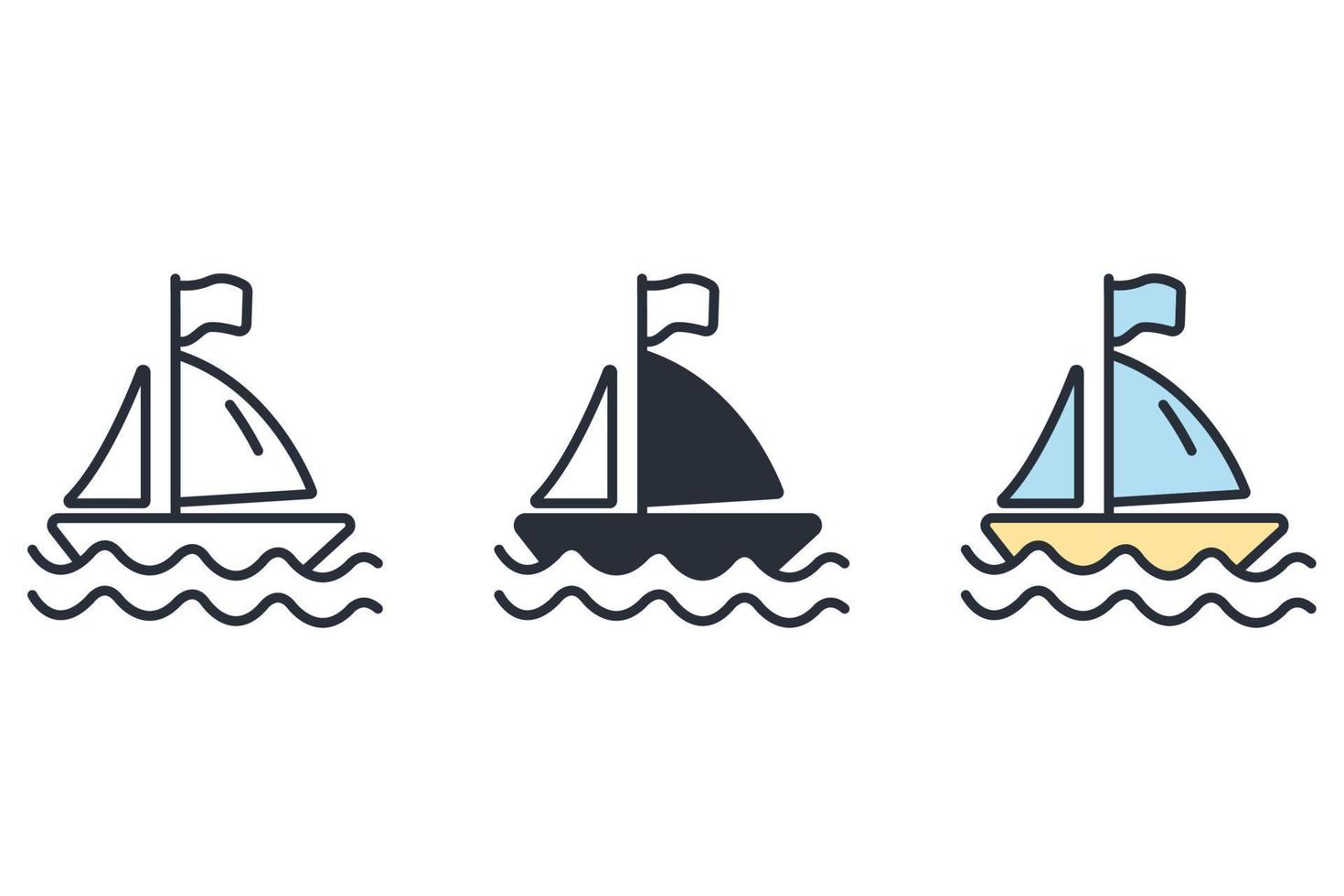 mayflower pictogrammen symbool vector elementen voor infographic web