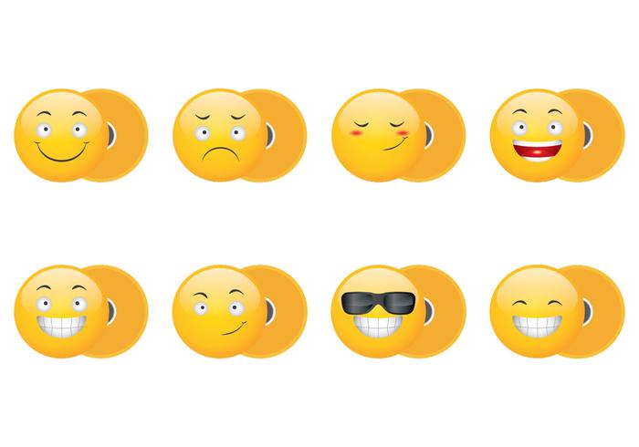 Emoticon Koelkast Magneet vector