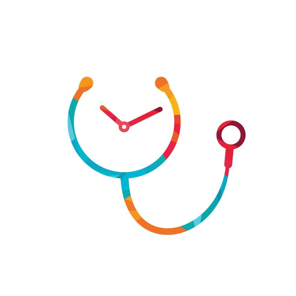 medisch tijd vector logo ontwerp sjabloon. Gezondheid en medisch of apotheek logo concept.