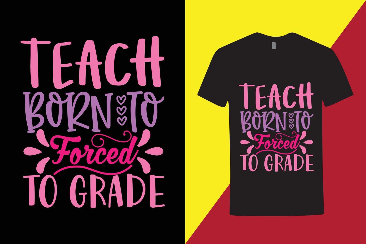 creatief typografie t-shirt voor hoog school- leerling , 1e rang t overhemd -2e rang koel t shirt, school- t overhemd . vector