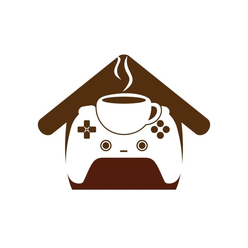 gamer cafe vector logo ontwerp sjabloon.