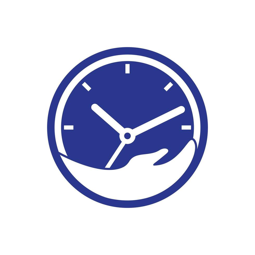 tijd zorg logo sjabloon ontwerp vector. ontwerp concept, creatief symbool, icoon. vector