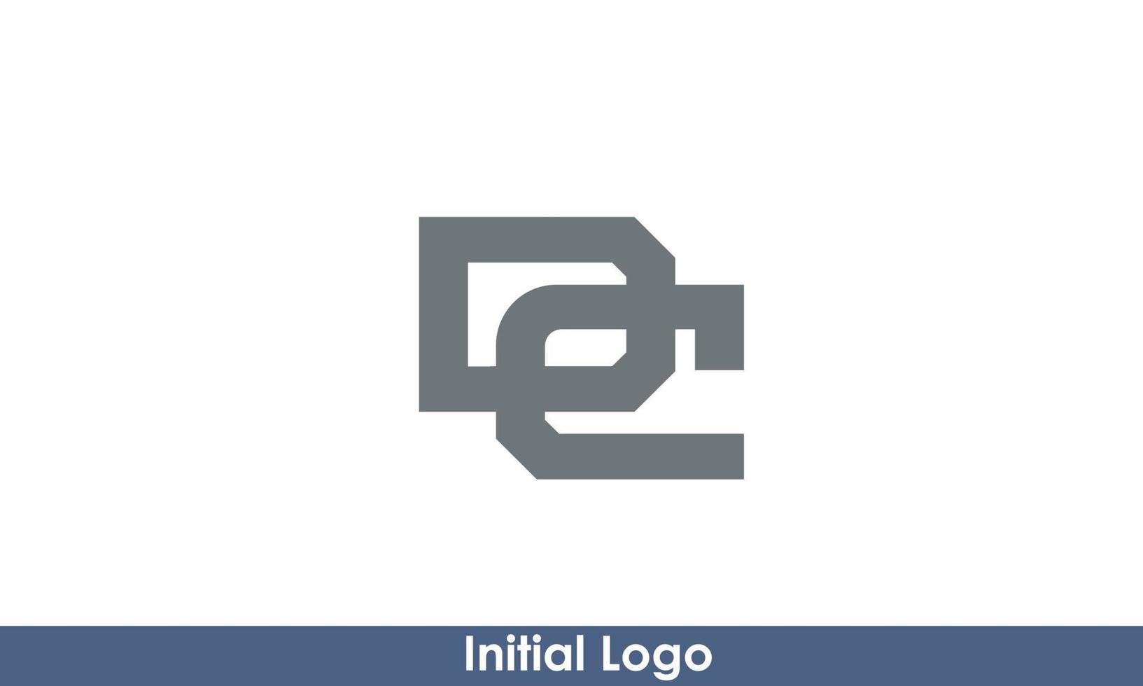 alfabet letters initialen monogram logo dc, cd, d en c vector