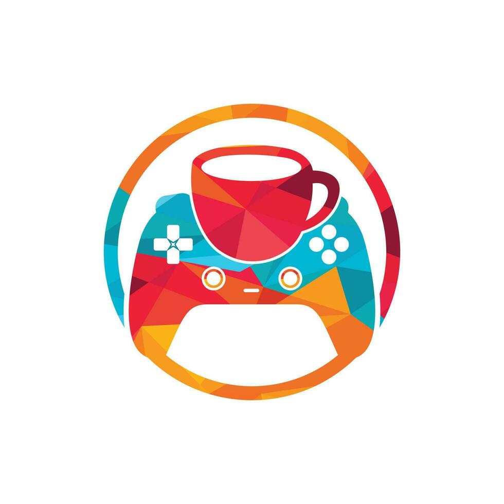 gamer cafe vector logo ontwerp sjabloon.
