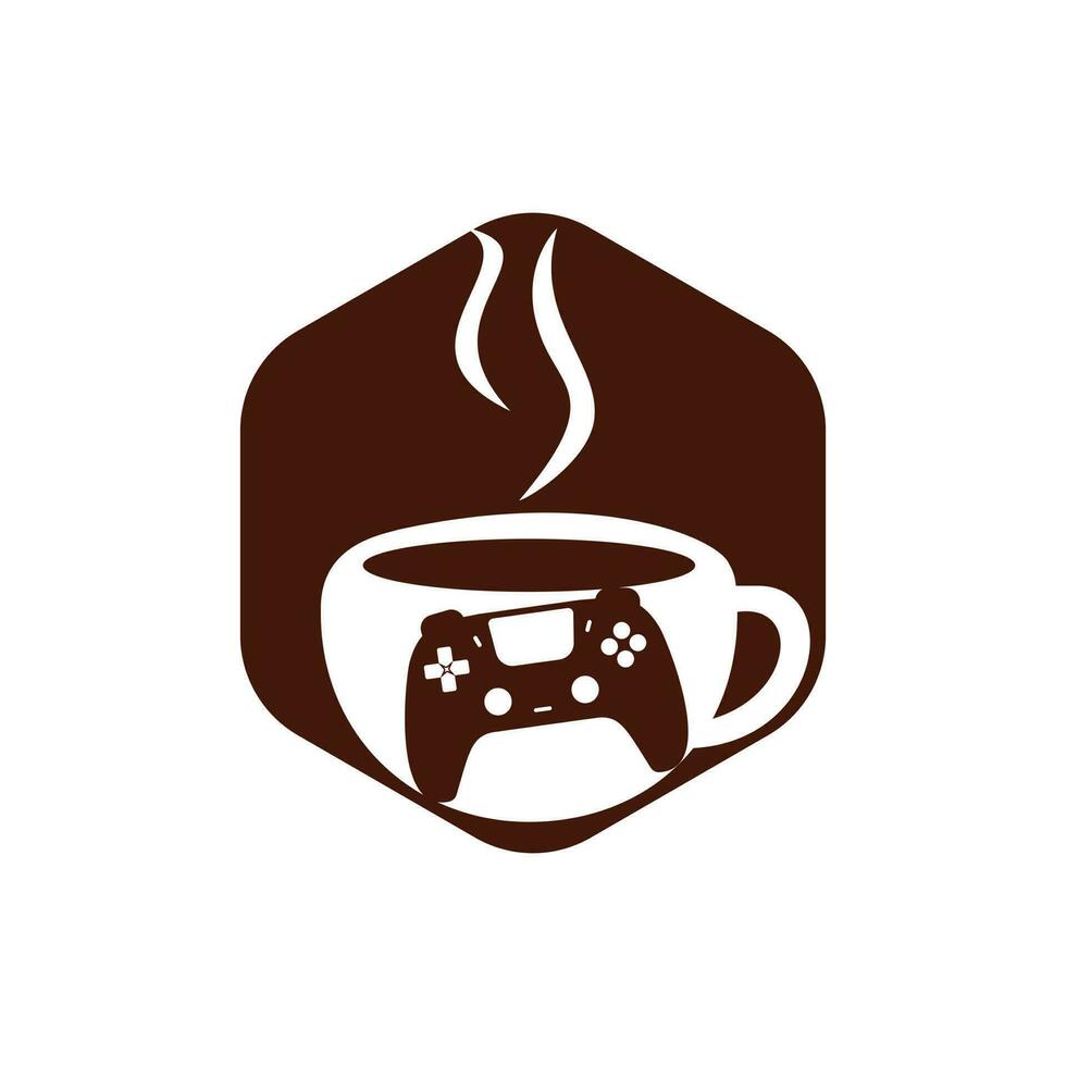 gamer cafe vector logo ontwerp sjabloon.