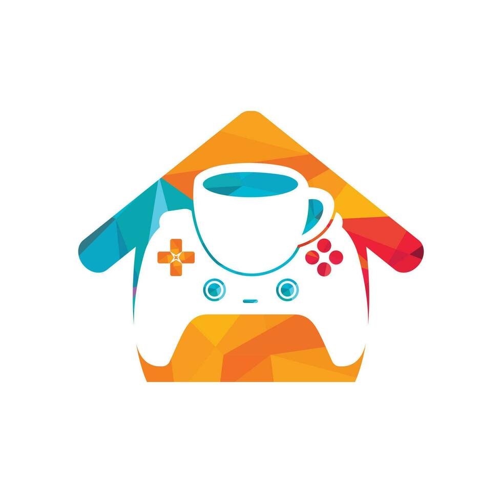 gamer cafe vector logo ontwerp sjabloon.