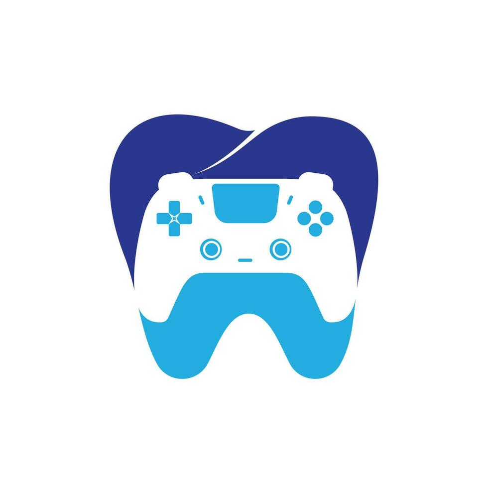 tandheelkundig spel logo icoon ontwerp. tand en troosten vector logo ontwerp.