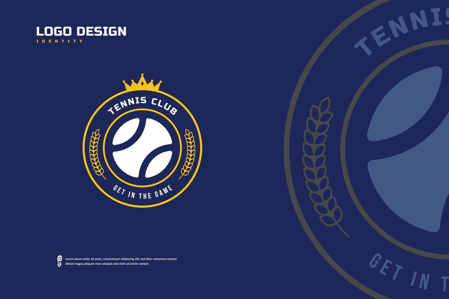 tennis insigne logo, sport team identiteit. tennis toernooi ontwerp sjabloon, e-sport insigne vector illustratie