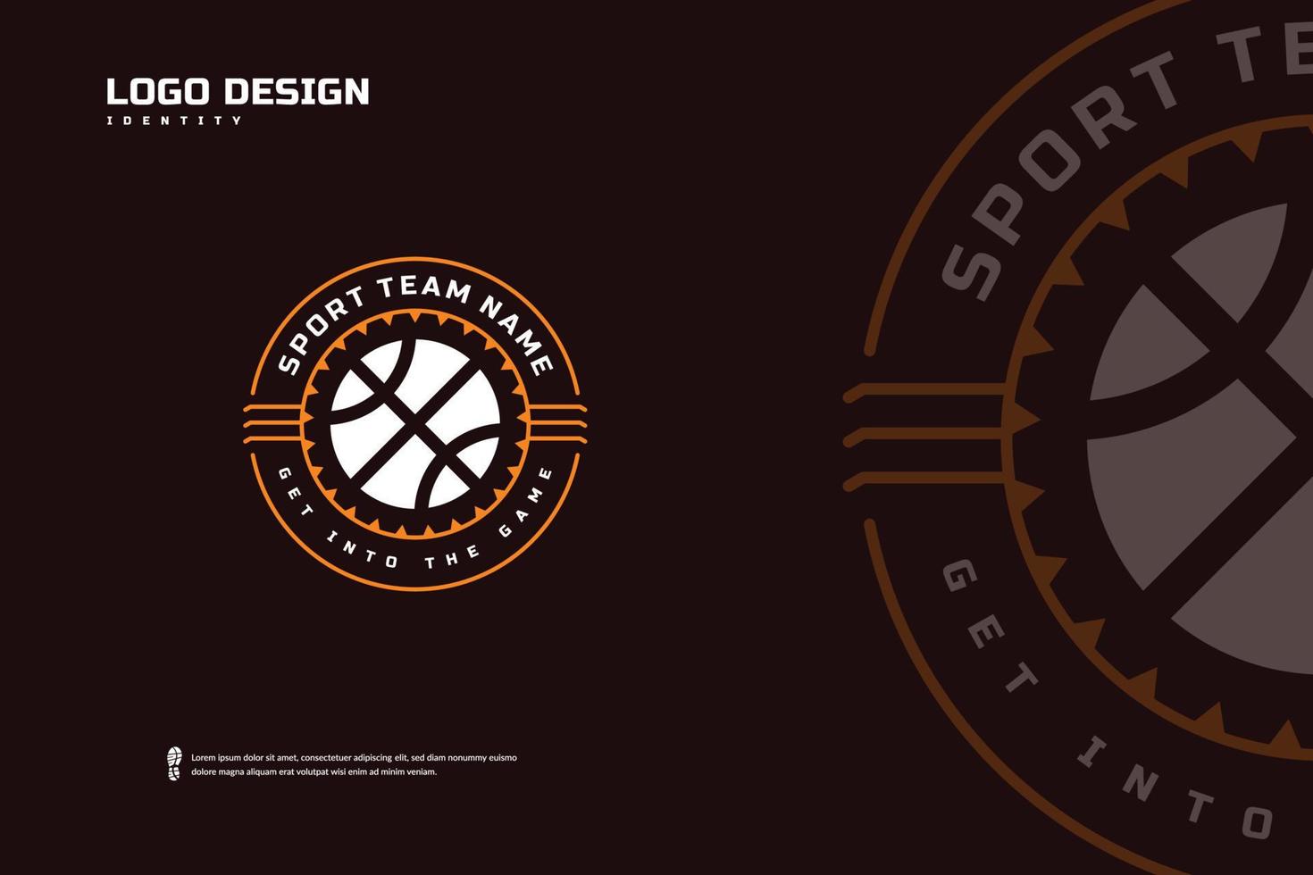 basketbal club logo, basketbal toernooi emblemen sjabloon. sport team identiteit, e-sport insigne ontwerp vector illustraties