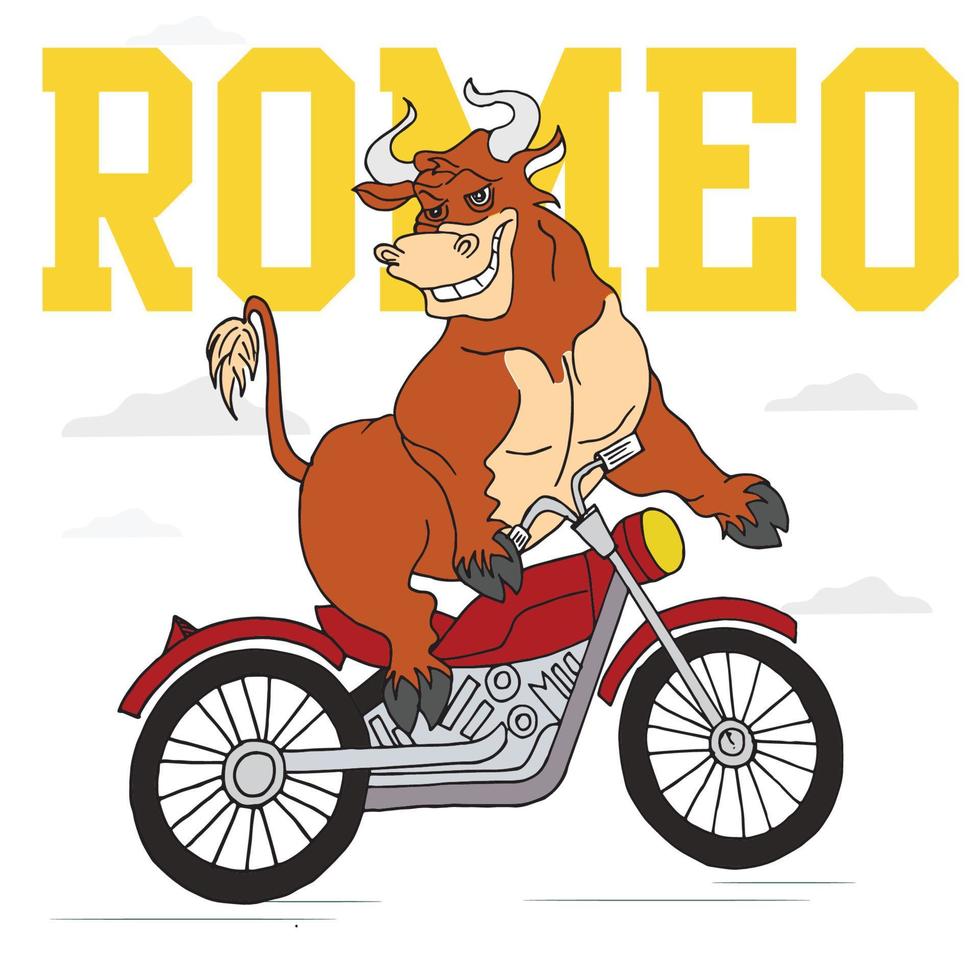 Romeo stier illustratie vector