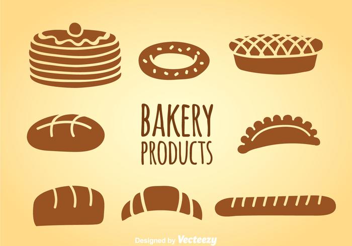 Bakkerijproducten Vector sets