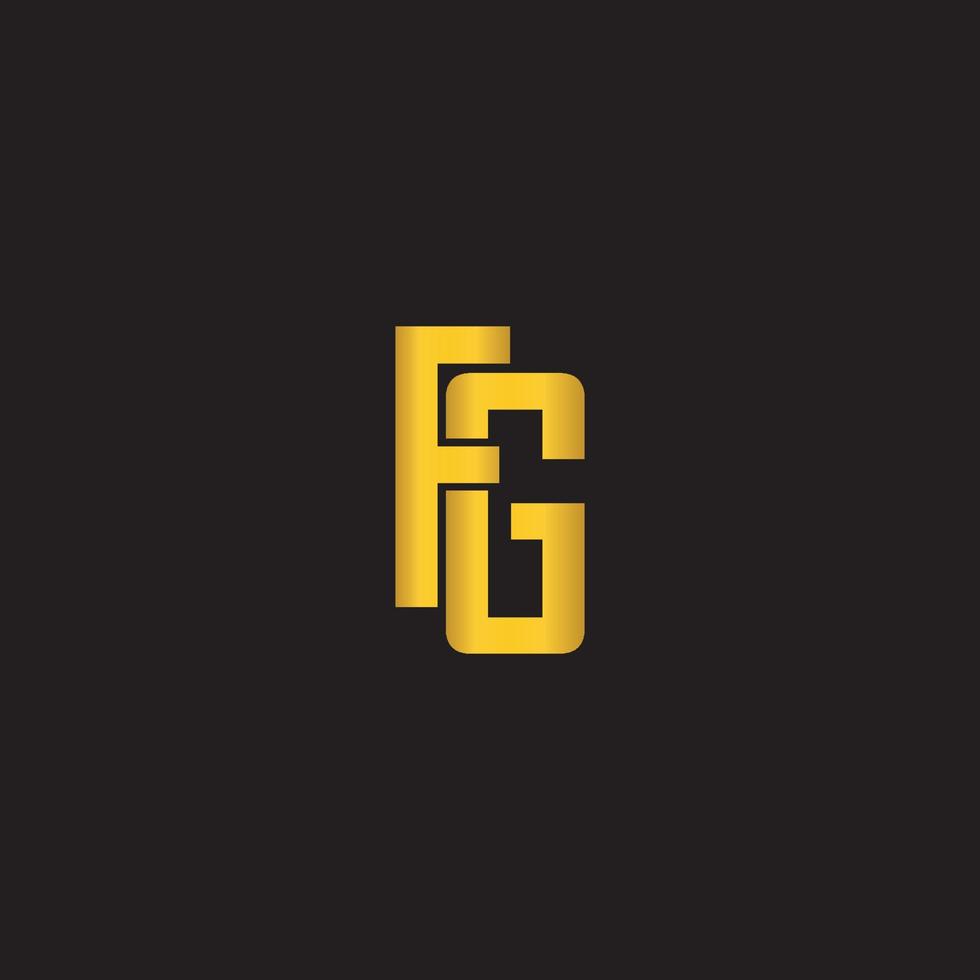 fg letter logo vector