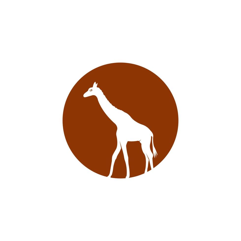 giraffe icoon vector illustratie symbool ontwerp