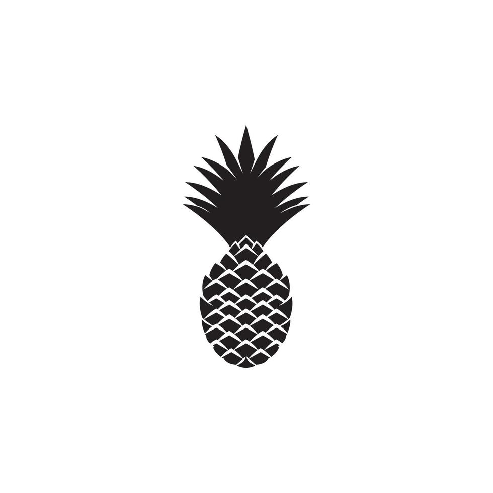 ananas pictogrammen vector illustratie symbool ontwerp