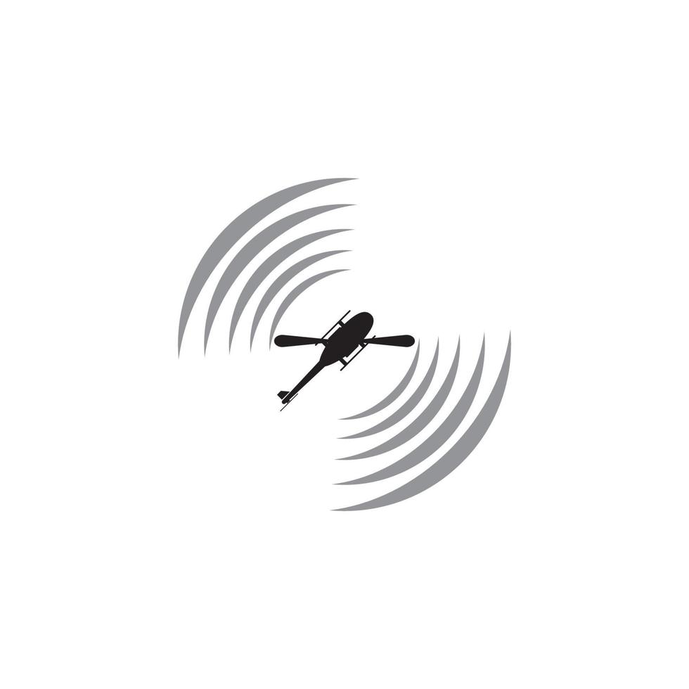 helikopter logo vector illustratie symbool ontwerp