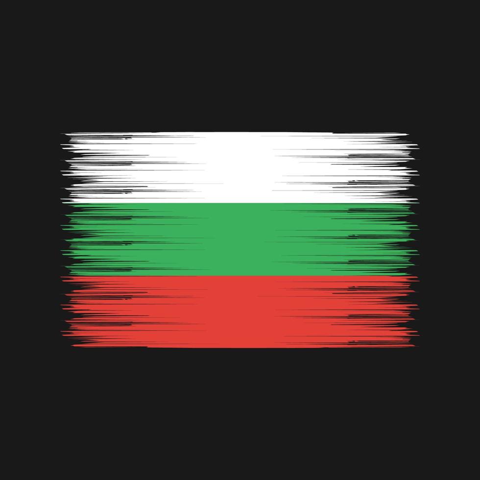 bulgarije vlag borstel. nationale vlag vector