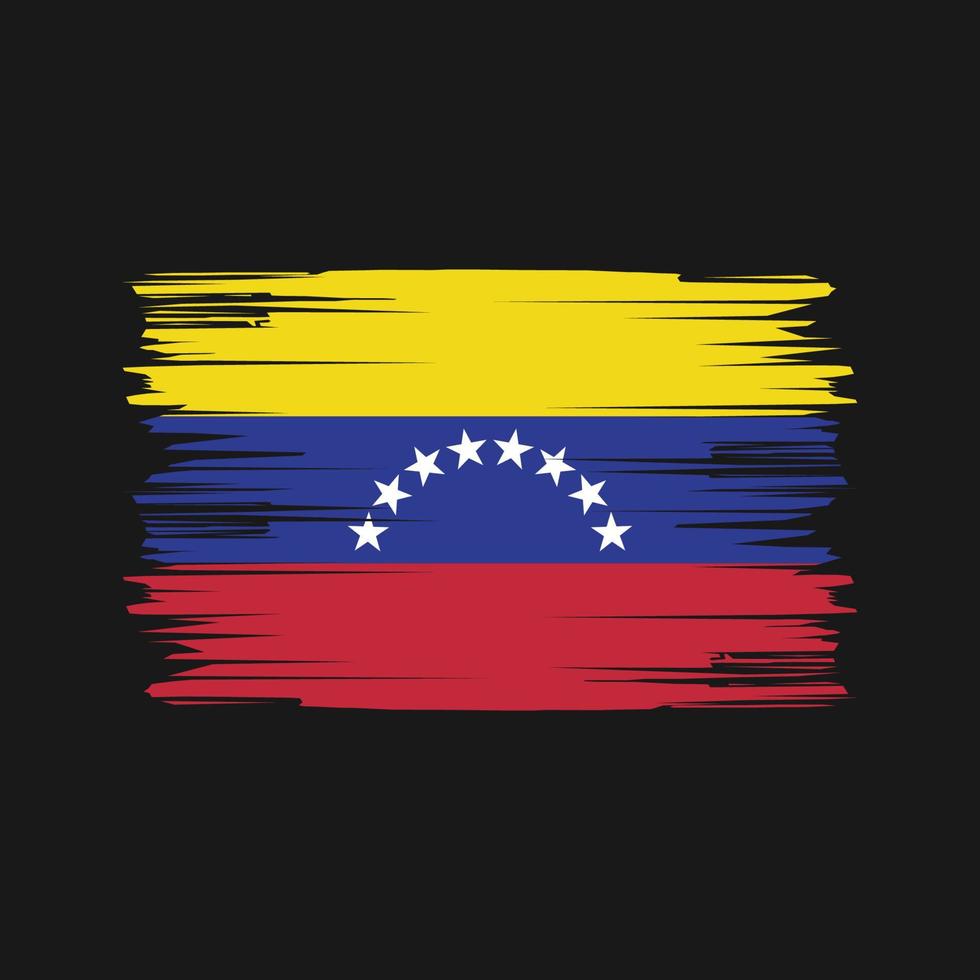 venezuela vlag penseelstreken. nationale vlag vector