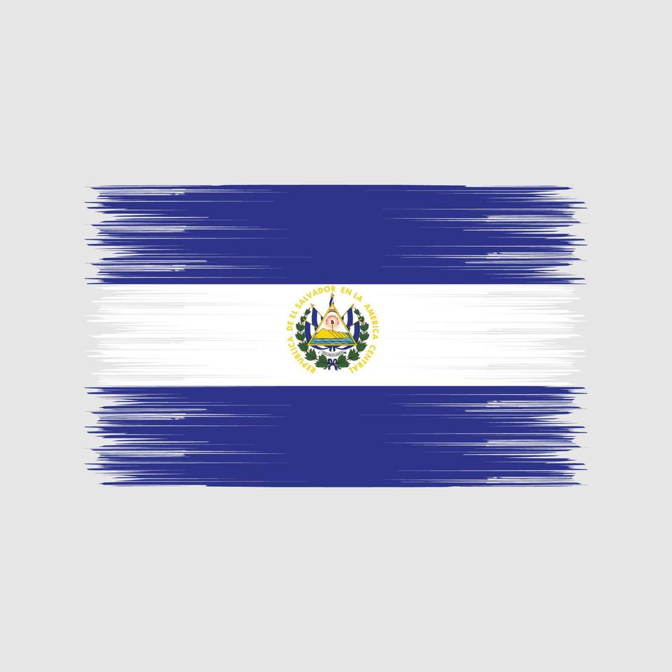 el salvador vlagborstel. nationale vlag vector