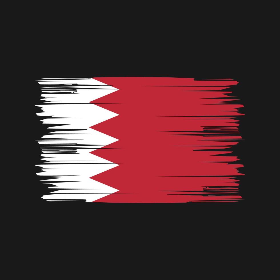 bahrein vlag penseelstreken. nationale vlag vector