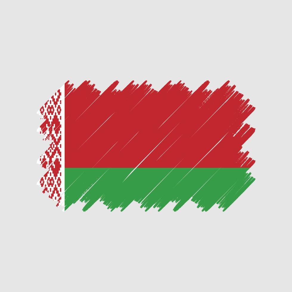 Wit-Rusland vlag borstel vector. nationale vlag vector
