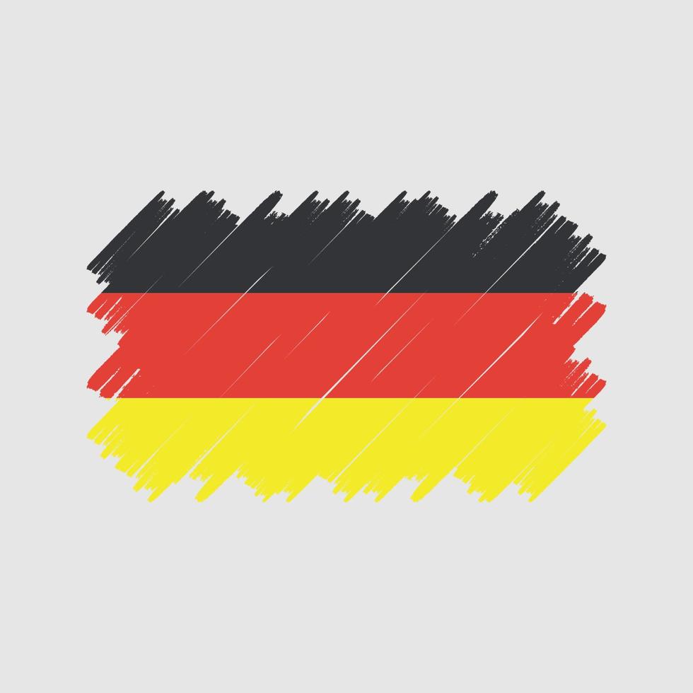 Duitsland vlag borstel vector. nationale vlag vector
