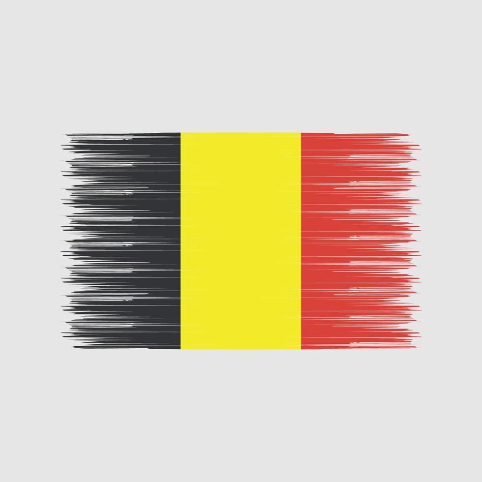 belgische vlag borstel. nationale vlag vector