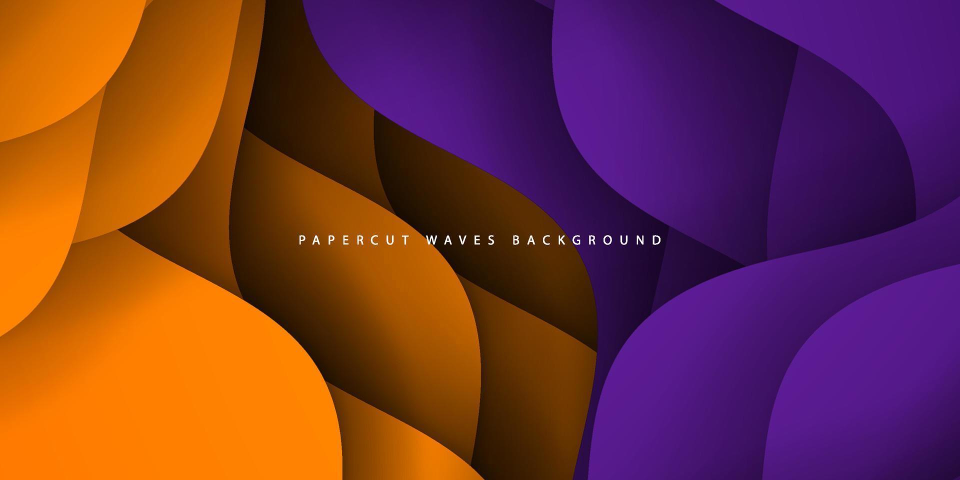moderne premium kleurrijke golvende abstracte achtergrond met gradiënt donker paars en oranje combinatie zachte kleur op de achtergrond. eps10 vector