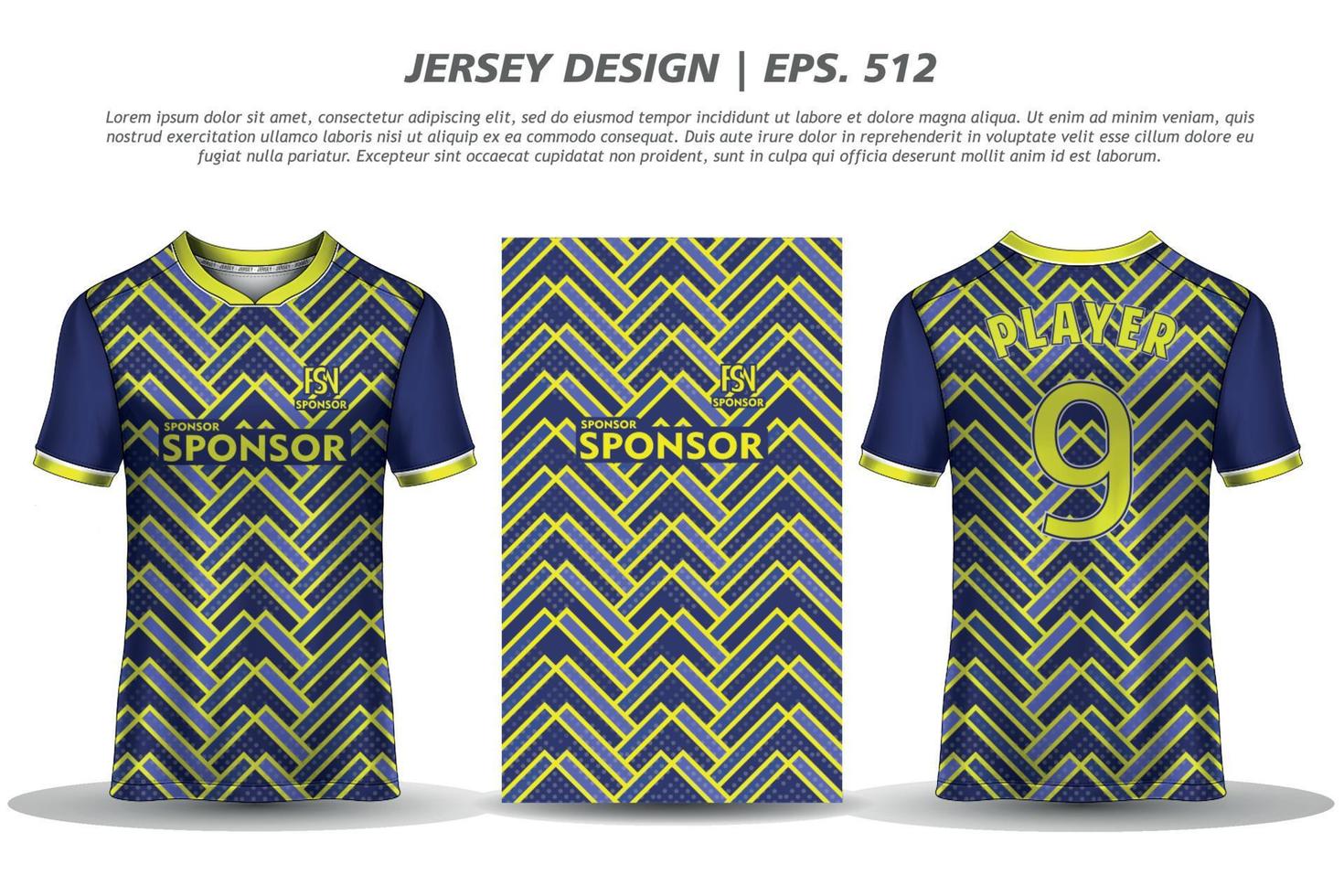 jersey ontwerp sublimatie t-shirt premium geometrisch patroon ongelooflijke vector collectie voor voetbal voetbal racen fietsen gaming motorcross sport