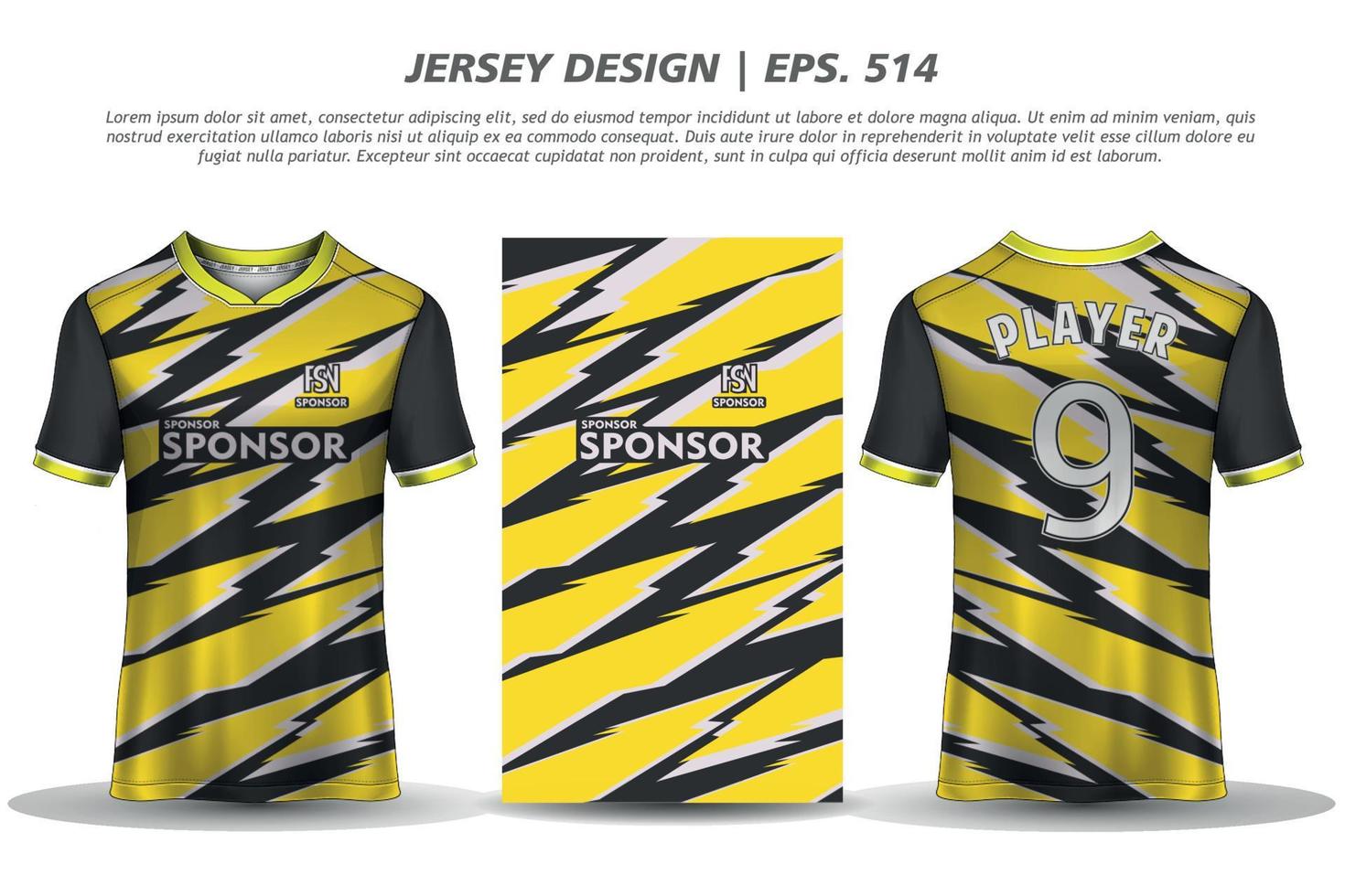 jersey ontwerp sublimatie t-shirt premium geometrisch patroon ongelooflijke vector collectie voor voetbal voetbal racen fietsen gaming motorcross sport