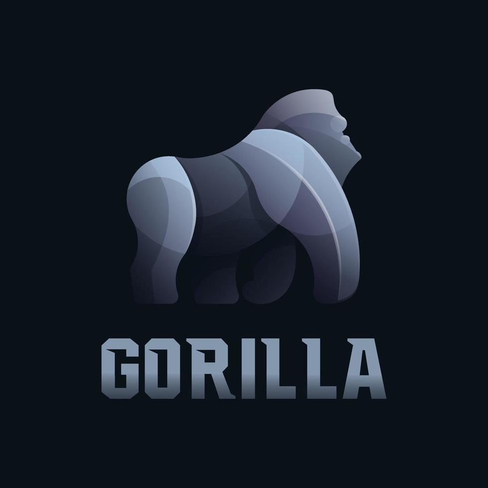 gorilla logo voor icoon en illustratie vector