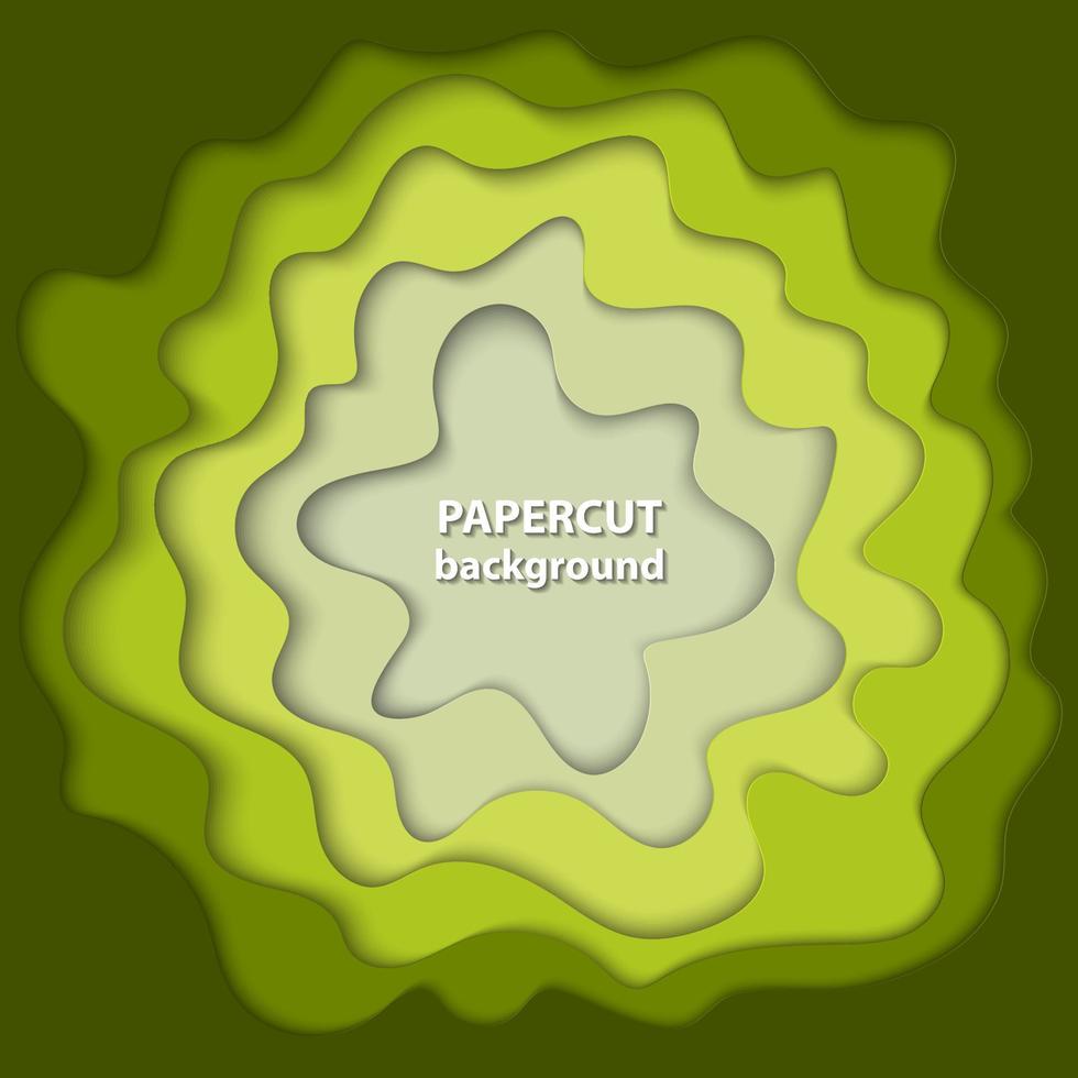 vector achtergrond met helder caraïben groen en beige kleur papier besnoeiing vormen. 3d abstract papier kunst stijl, ontwerp lay-out voor bedrijf presentaties, flyers, affiches, afdrukken, kaarten, brochure omslag.