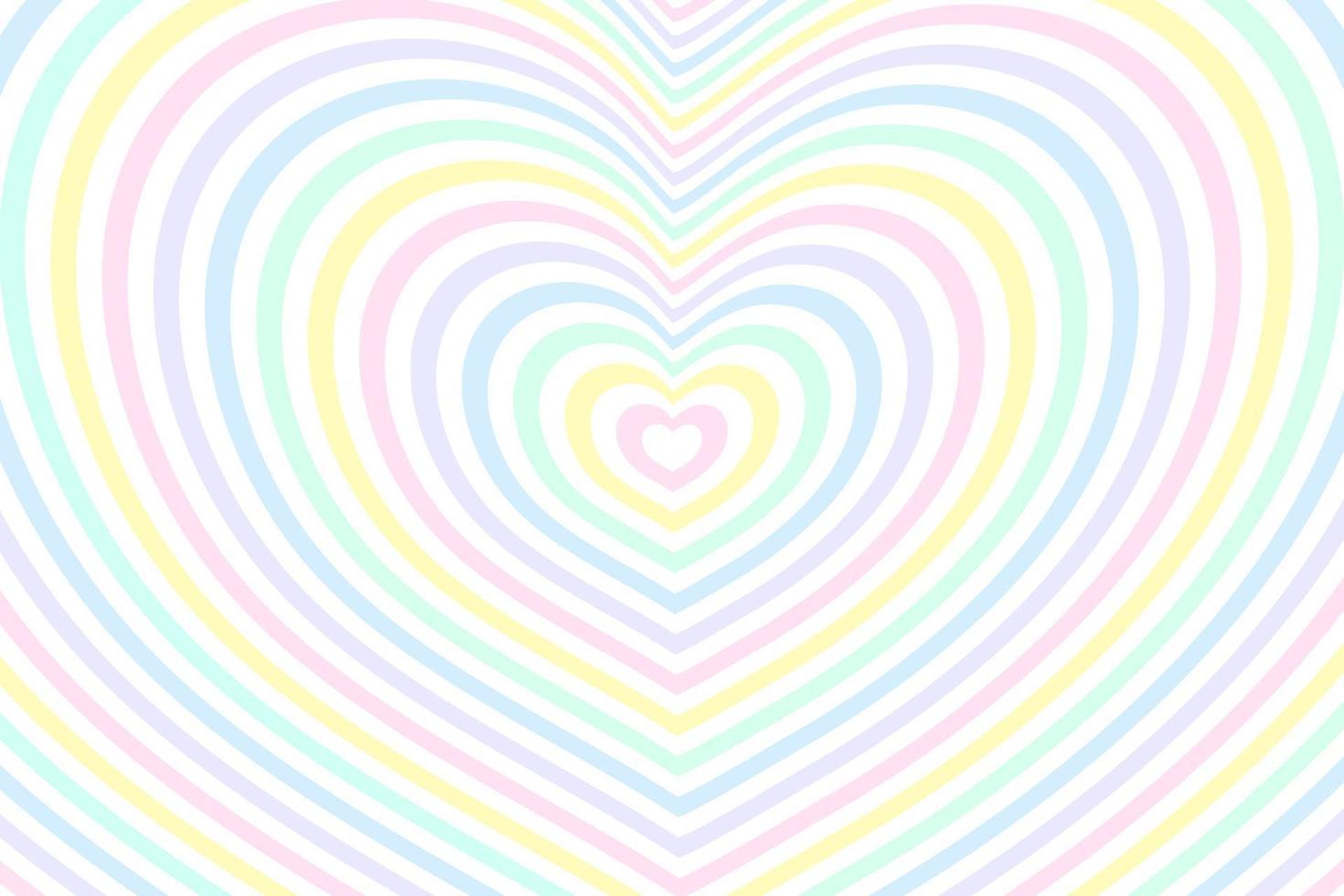 abstract optisch illusie achtergrond met een regenboog hart. vector. vector