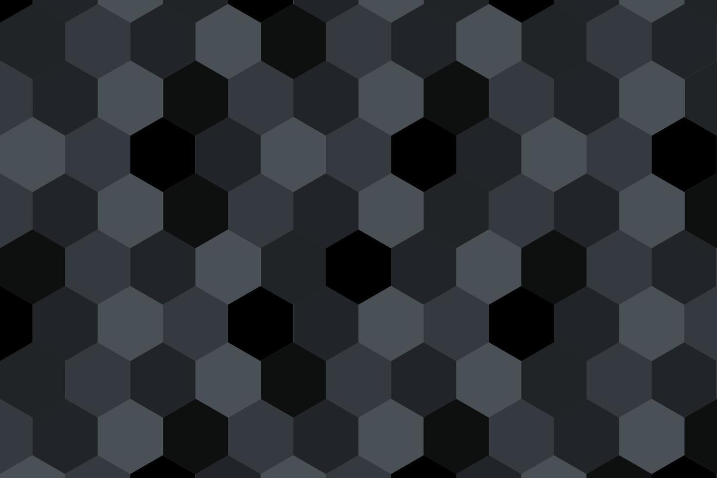abstract zwart zeshoekig achtergrond. vector illustratie.