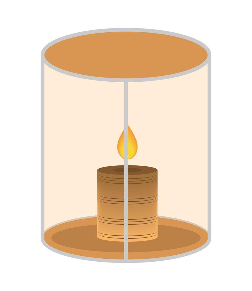 lantaarn met kaars vector