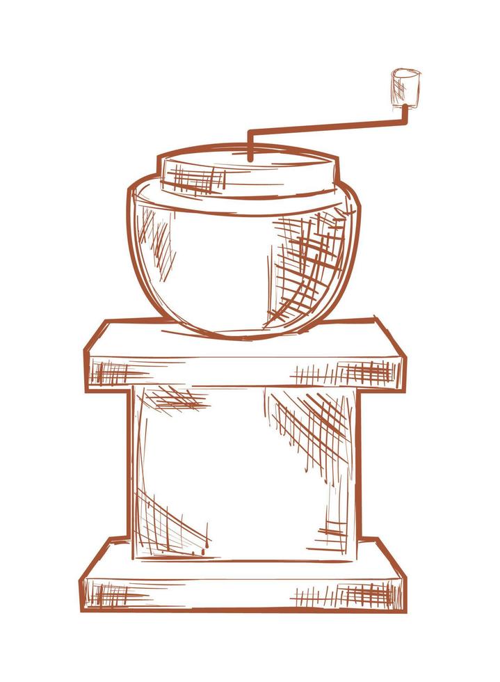 koffiemolen pictogram vector