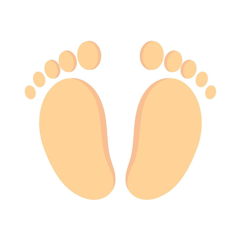 baby voetafdrukken icoon vector