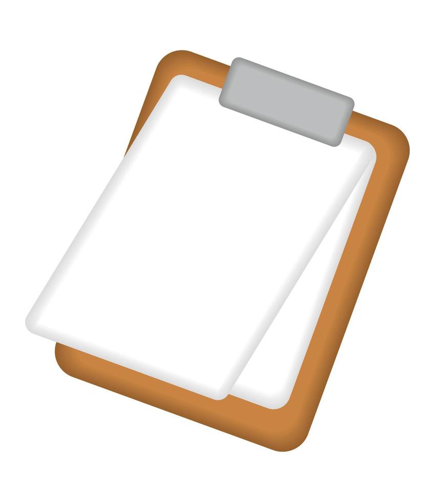 klembord papierwerk icoon vector