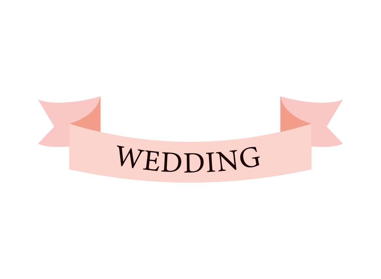 bruiloft lint decoratie vector