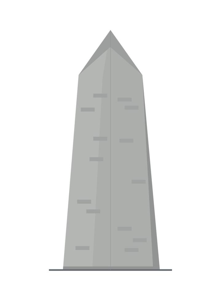 obelisk mijlpaal icoon vector