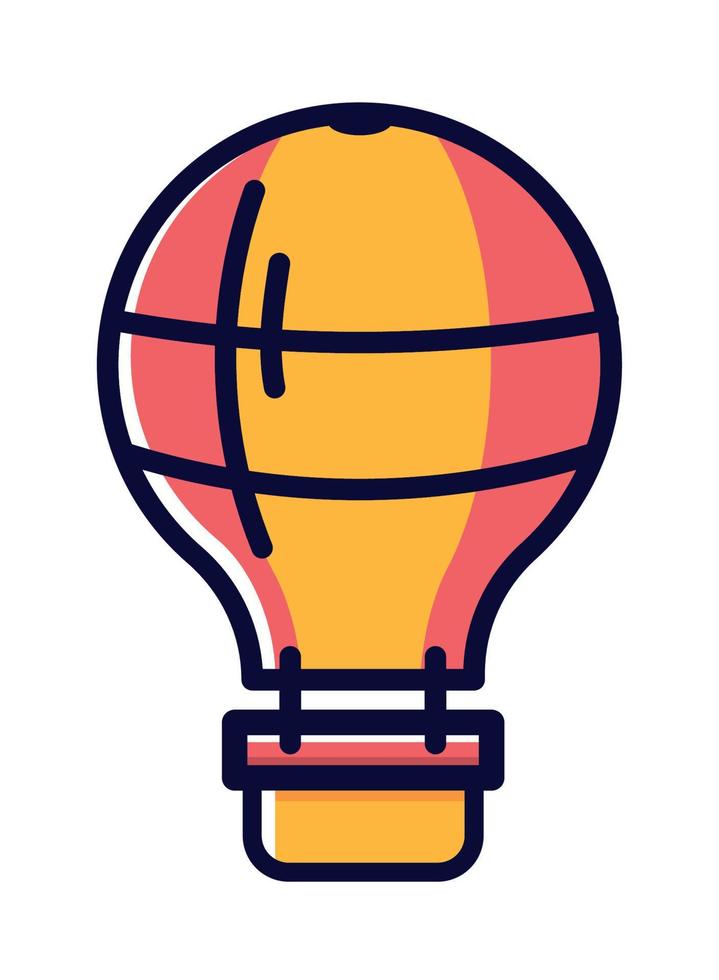 heteluchtballon vervoer vector