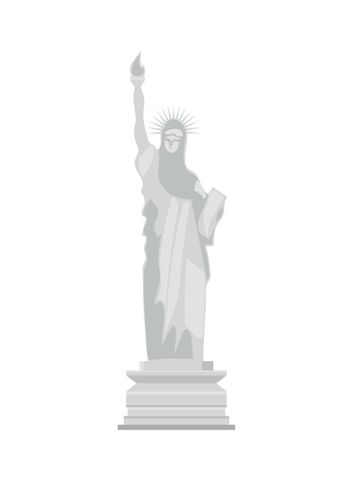 standbeeld van vrijheid icoon vector