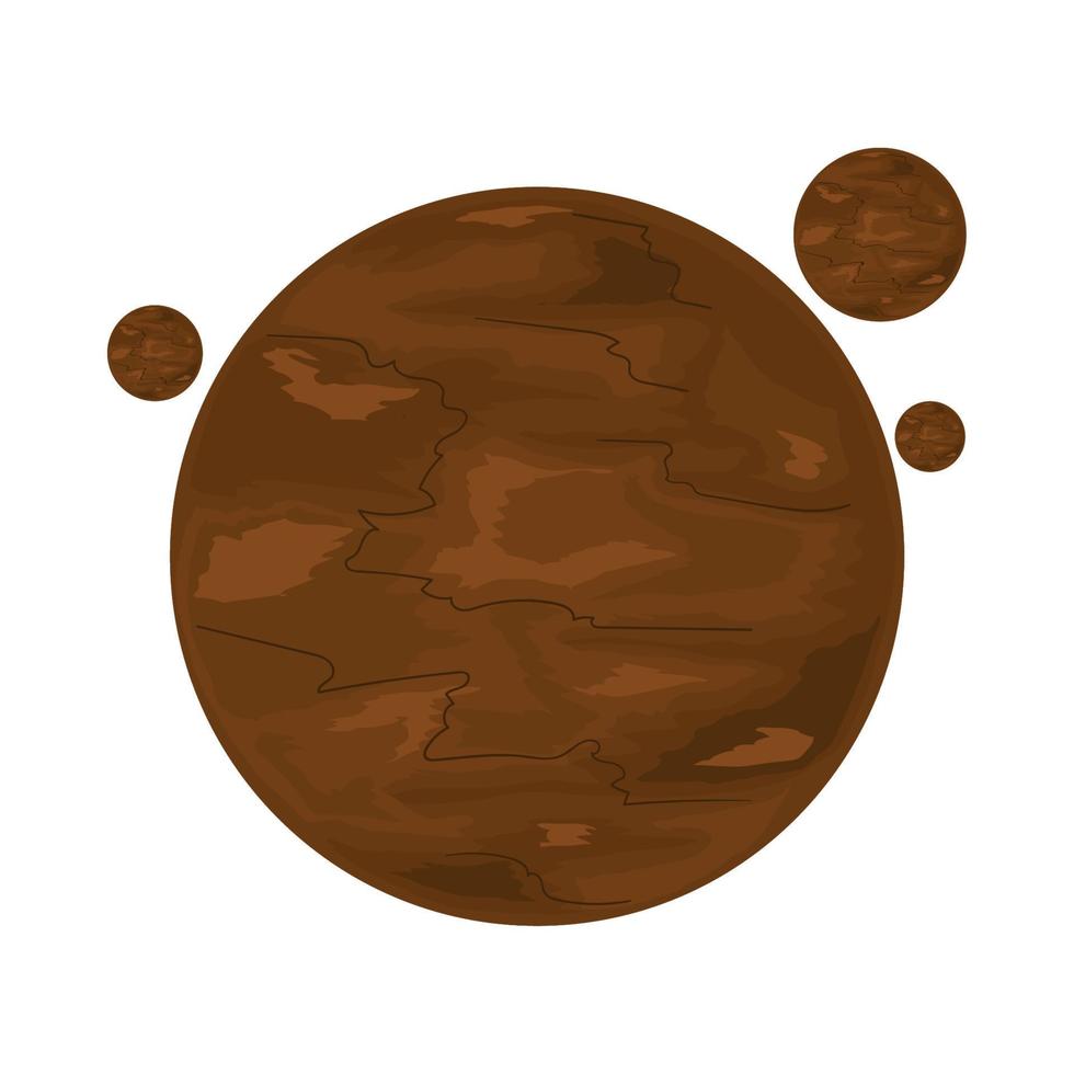 universum planeten icoon vlak vector