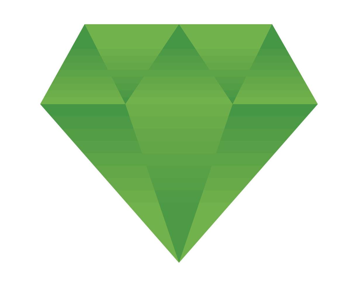 groen diamant edelsteen vector