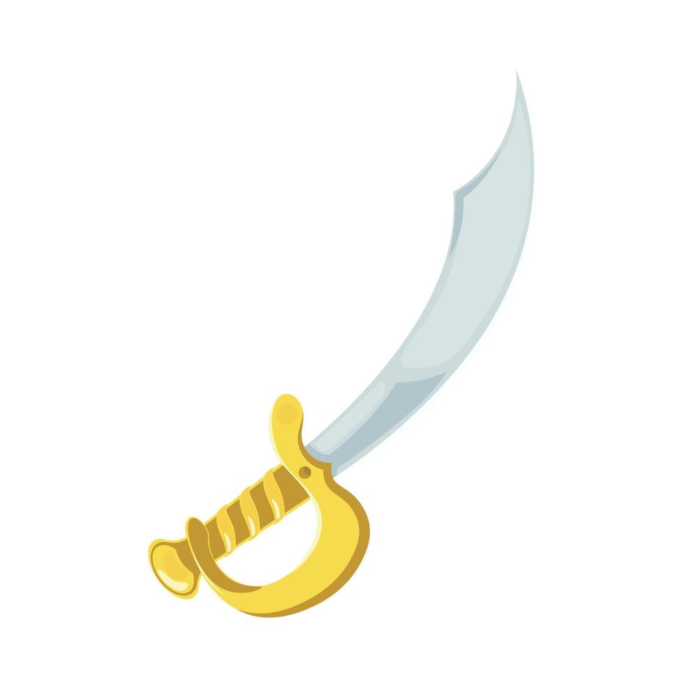 piraat zwaard icoon vector